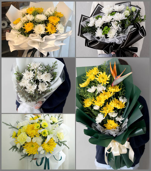 广东梅州市丰顺县黄金镇隍洞村白事花束代送